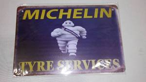 lot 594 image: Michelin Metal Sign.