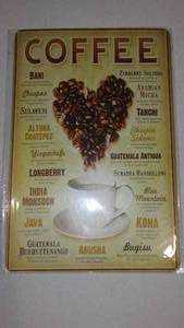 lot 596 image: Coffee Metal Sign.