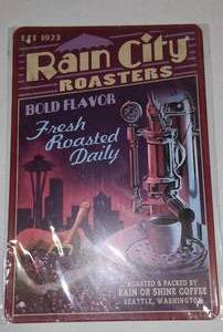 lot 622 image: Rain City Metal Sign Dcor.
