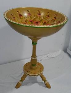 lot 629 image: Unique Hand Painted Yarn Stand.
