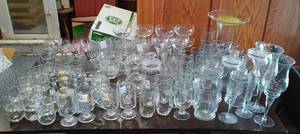 lot 636 image: Princess House Heritage Hand Blown Crystal Large Lot.