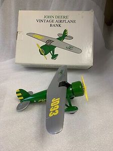 lot 833 image: Die Cast John Deere Airplane Bank 1993