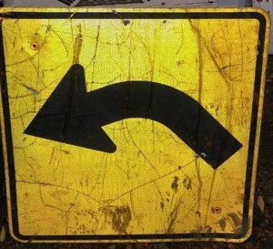 lot 715 image: Curve Sign, Metal.
