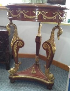 lot 785 image: Casa Padrino Baroque Mahogany Style Side Table.