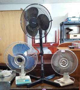 lot 868 image: Floor and Tabletop Fans (3).