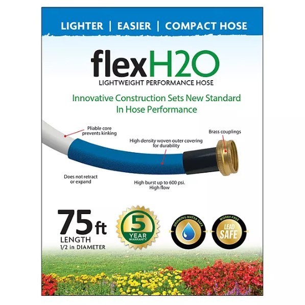 lot 471 image: NEW flexH2O 75ft Lightweight Performance Hose