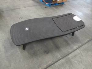 lot 121 image: Keter All-Weather Grenada Chaise Lounger - Damaged - Dark Brown