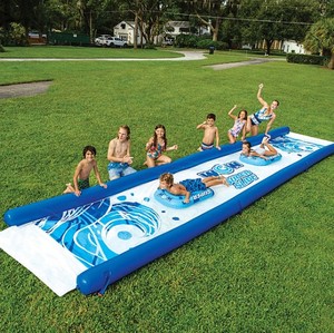 lot 153 image: NEW  Wow Sports Super Slide with Sprinklers, Blue - 26 feet long by 6 feet wide