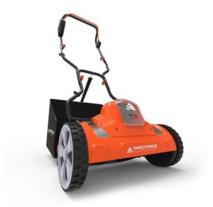 lot 156 image: NEW Yard Force 20v Lithium-Ion Cordless Reel Mower Kit with 2 Batteries, Charger And Rear Collection Bag