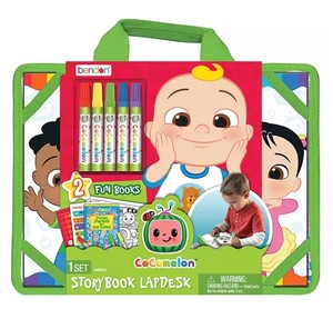 lot 296 image: NEW CoComelon Storybook and Coloring Lapdesk