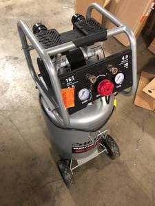 Husky 20 Gal. Vertical Electric-Powered Silent Air Compressor Customer Returns See Pictures