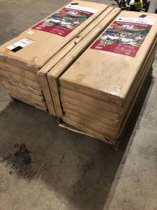 18 Boxes of naturae decor Expandable Pvc Trellis Hedges 36 in. X 72 in. Gardenia Artificial Leaf Customer Returns See Pictures