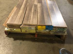 8 Boxes of TrafficMaster Grey Oak 7 mm T x 8 in. W Laminate Wood Flooring (23.9 sqftcase)   Customer Returns See Pictures