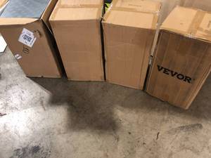 Lot of VEVOR Garage Tiles Interlocking 1 ft. W x 1 ft. L Silver Garage Floor Covering Tile 50 pcs Polypropylene Garage Flooring Tile  Customer Returns See Pictures