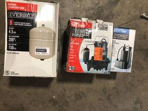 Lot of 3 Assorted Utility Pump Various Sizes and Conditions Customer Returns See Pictures