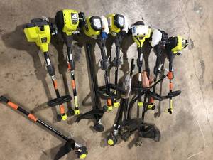 Lot of Assorted Ryobi String Trimmers Various Sizes and Conditons Customer Returns See Pictures
