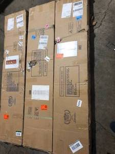 Lot of HODEDAH 5-Shelf, 59 in. H Beech Bookcase Costumer returns Se Pics