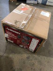 Husky 1 Gal. Portable Electric-Powered Silent Air Compressor   Customer Returns See Pictures