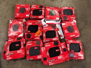 Lot of Milwaukee Mens Large Black Heavy Duty CottonPolyester Long-Sleeve  Customer Returns See Pictures