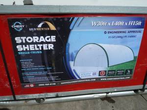 lot 33 image: Golden Mountain 30x40 Dome Storage Building