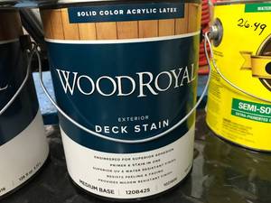 lot 72 image: WOOD ROYAL EXTERIOR DECK STAIN