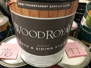 lot 74 image: WOOD ROYAL EXTERIOR DECK AND SIDING STAIN