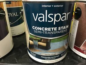 lot 76 image: VALSPAR CONCRETE STAIN