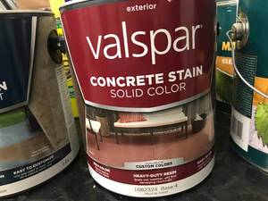lot 77 image: VALSPAR CONCRETE STAIN