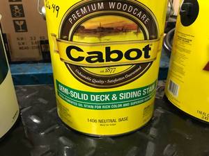 lot 78 image: CABOT SEMI SOLID DECK AND SIDING STAIN