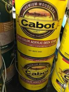 lot 82 image: CABOT SOLID COLOR ACRYLIC STAIN