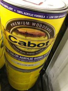 lot 85 image: CABOT SOLID COLOR ACRYLIC SIDING STAIN