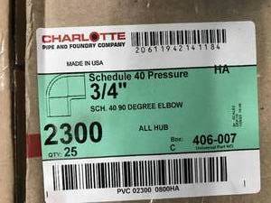 lot 117 image: CHARLOTTE 90 DEGREE ELBOW