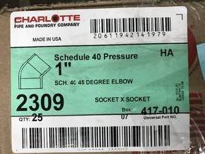 lot 120 image: CHARLOTTE 45 DEGREE ELBOW