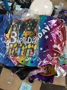 lot 124 image: ASSORTED FOIL BALLOONS