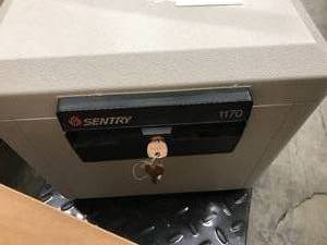 lot 153 image: SENTRY FIRE PROOF SAFE