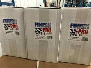 lot 161 image: 3 CASES FINISH PRO WORK SHEETS