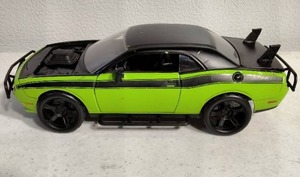 lot 241 image: Trio of Die-Cast Cars Dodge Challenger, Ford Shelby, and Jeep Gladiator