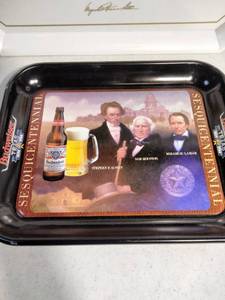 lot 280 image: (2) Vintage Budweiser Trays