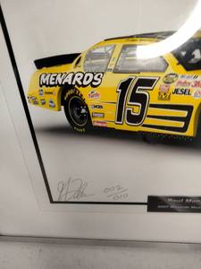 lot 277 image: NASCAR Paul Menard #15 2 of 10 Signed Framed Photo