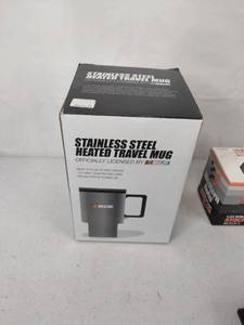 lot 284 image: Nascar Stainless Steel Heated Travel Mug, Western Auto Die Cast Stock Car Replica, Limited Edition Model A Delivery Van, & More