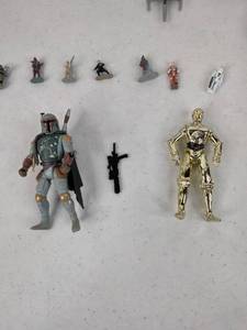 lot 310 image: Collection of 1995 Star Wars Micro Machines, Jabbas Palace Playset Galoob, Action Fleet Boba Fett Bespin, & more