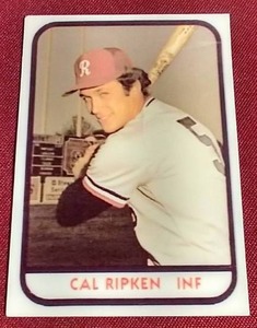 lot 9 image: MetalPorcelain Cal Ripken Novelty Card