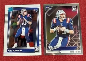 lot 16 image: (2) Optic Mac Jones Rookie Cards