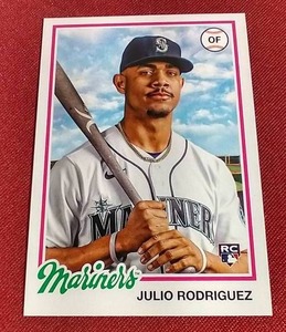 lot 19 image: 2022 Topps Archives Julio Rodriguez Rookie Card