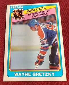 lot 24 image: 1984-85 Topps Wayne Gretzky Card