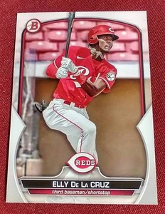 lot 29 image: 2023 Bowman Elly De La Cruz Prospect Card