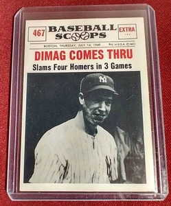 lot 40 image: 1961 Baseball Scoops Joe DiMaggio Card