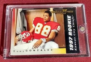 lot 56 image: 1997 Pinnacle XPress Tony Gonzalez Rookie Card