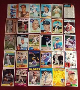 lot 59 image: (30) Mixed Baseball Cards - Vintage, HOF Rookies, Stars, Etc