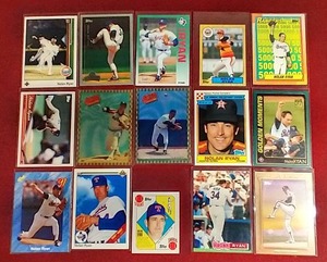 lot 62 image: (15) Nolan Ryan Cards